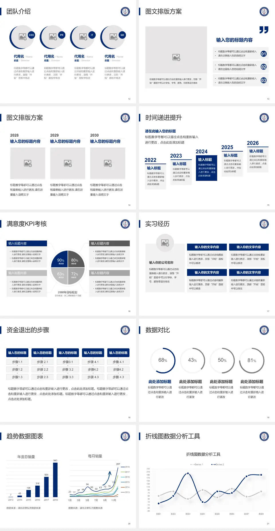 中国人民解放军海军特色医学中心培训与教育PPT模板4:3格式幻灯片预览图3