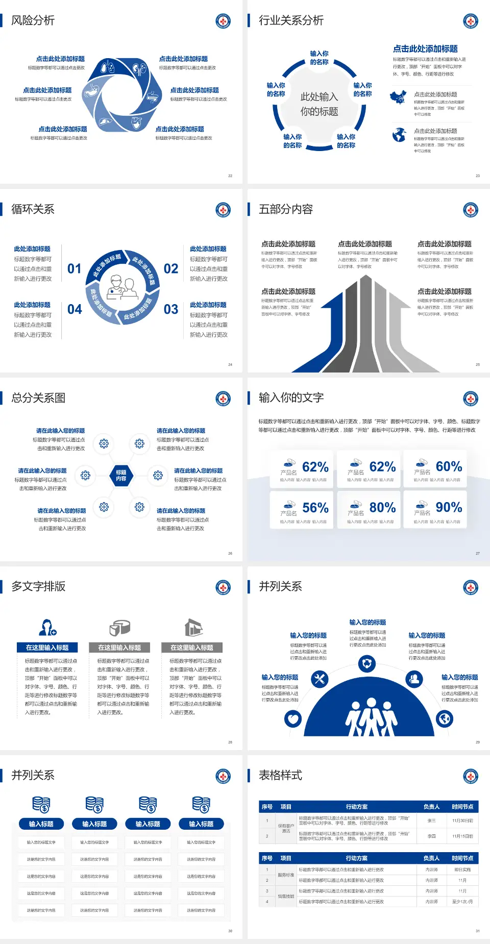 中国人民解放军海军第九〇五医院科室介绍与推广PPT模板4:3格式幻灯片预览图4