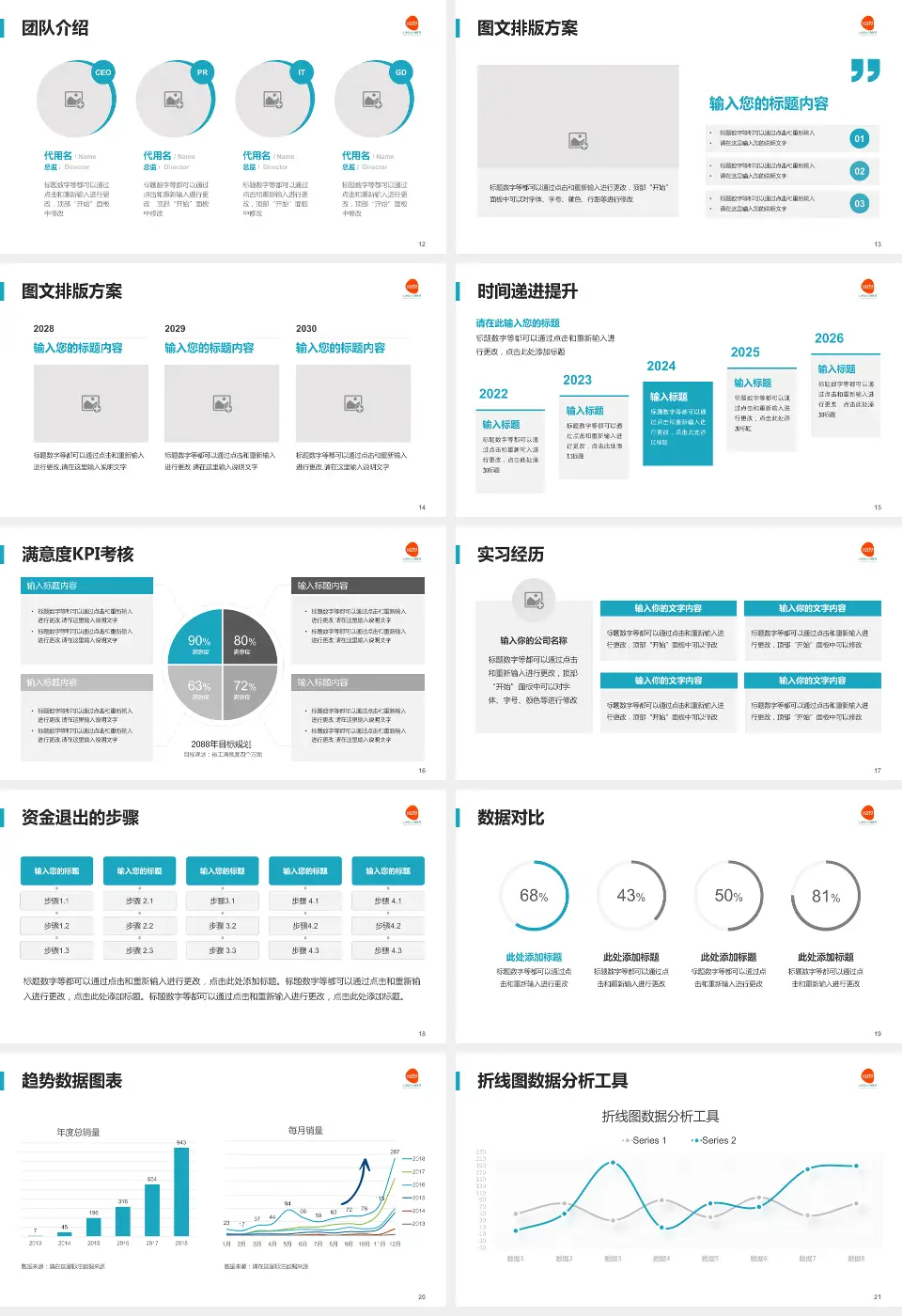 上海远大心胸医院培训与教育PPT模板16:9格式幻灯片预览图3