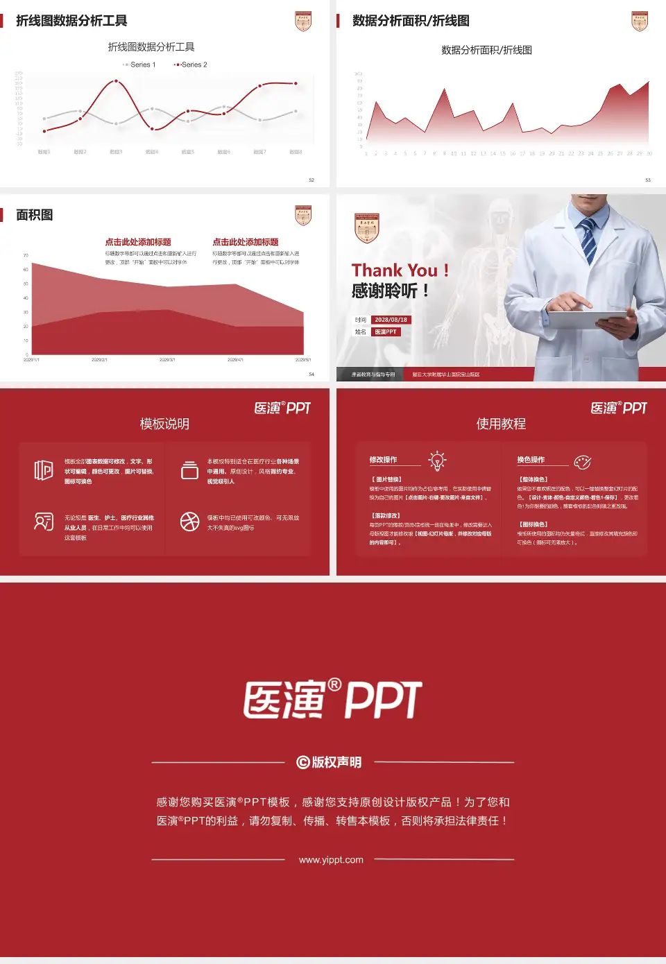 复旦大学附属华山医院宝山院区患者教育与指导PPT模板16:9格式幻灯片预览图7