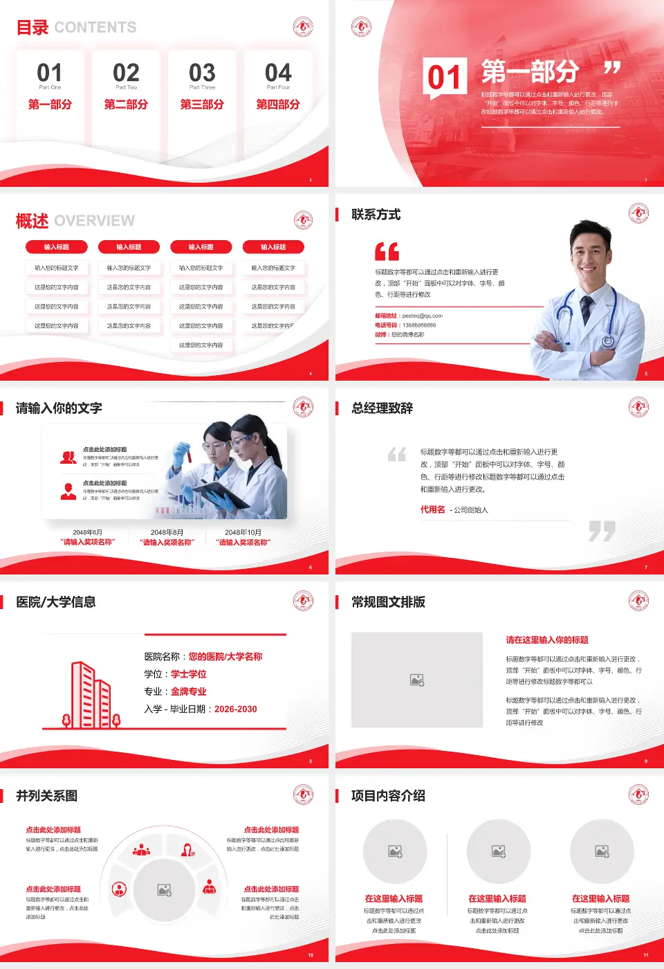 复旦大学附属妇产科医院会议与研讨会PPT模板16:9格式幻灯片预览图2