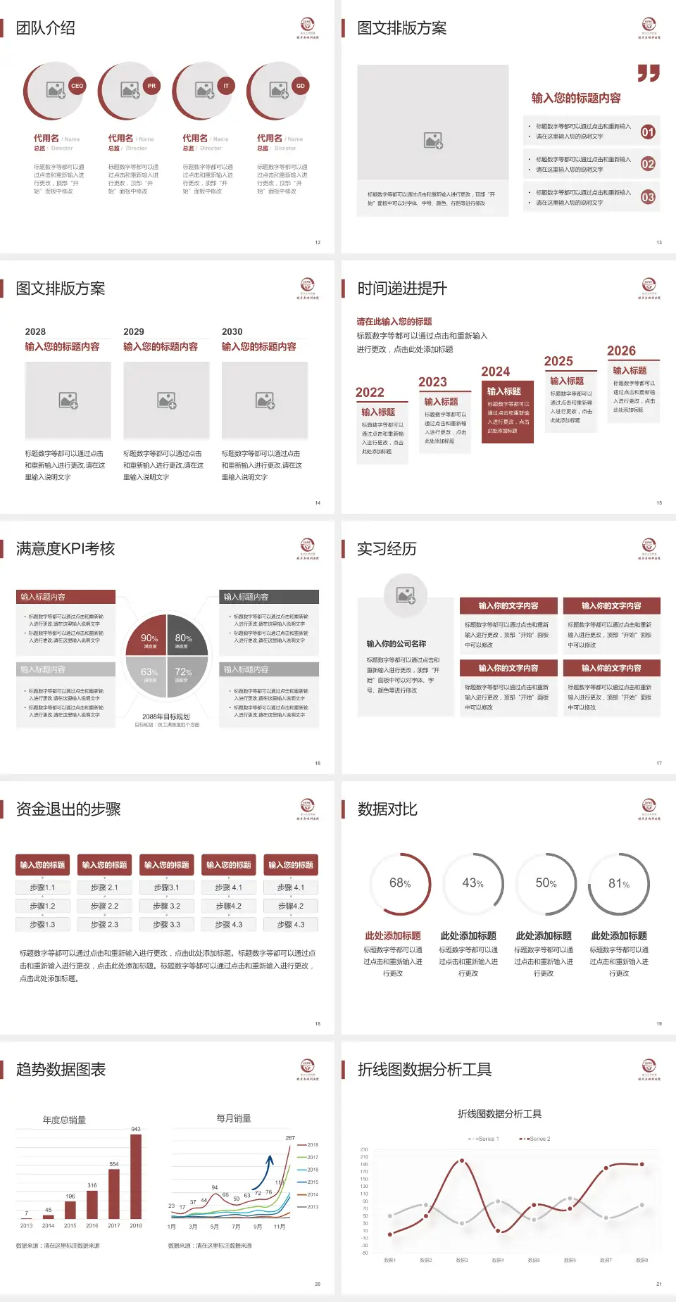 复旦大学附属眼耳鼻喉科医院培训与教育PPT模板4:3格式幻灯片预览图3