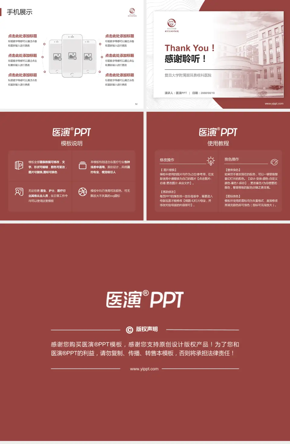 复旦大学附属眼耳鼻喉科医院医院管理报告PPT模板4:3格式幻灯片预览图7