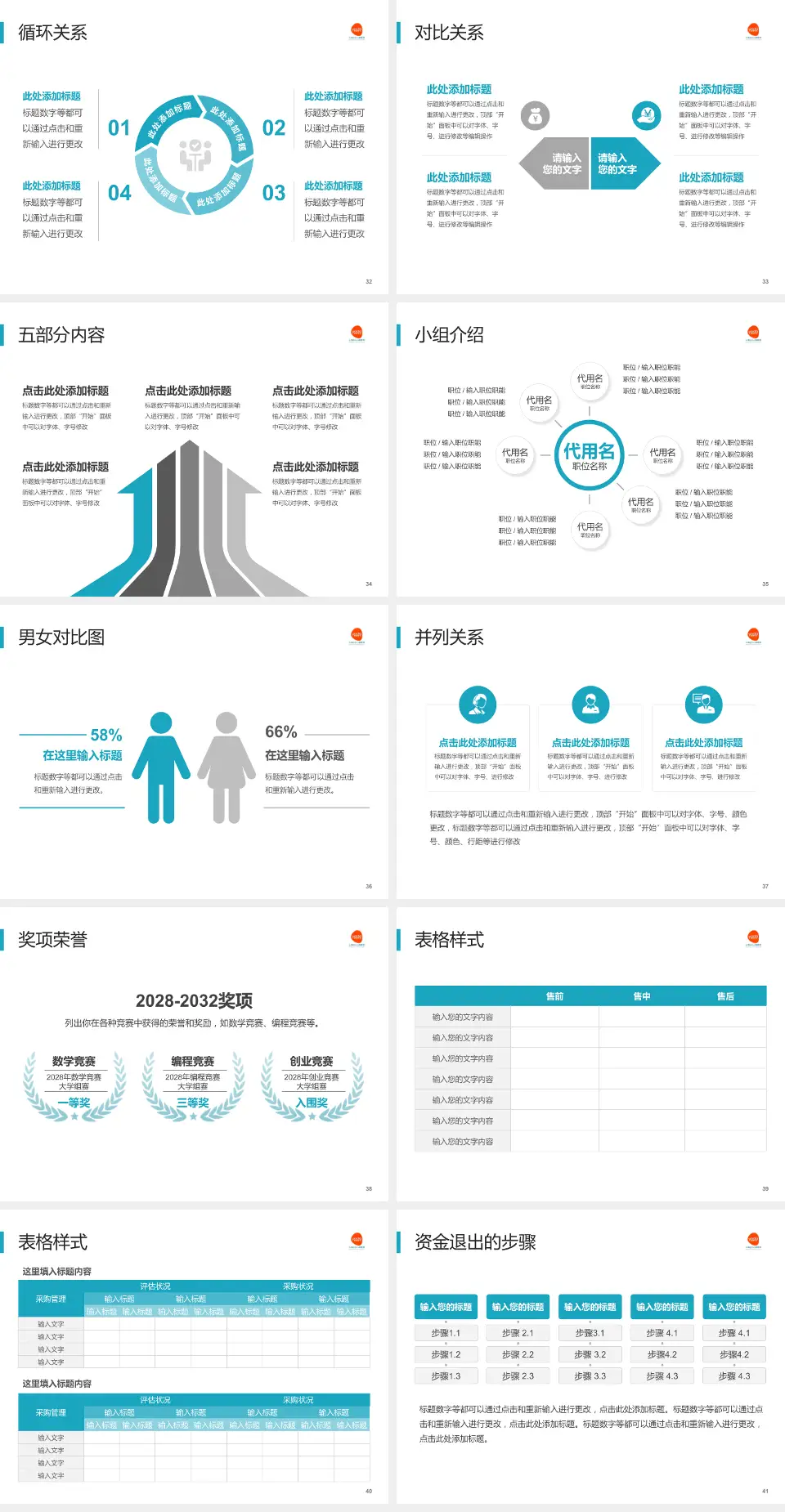 上海远大心胸医院医院简介/日常通用PPT模板4:3格式幻灯片预览图5