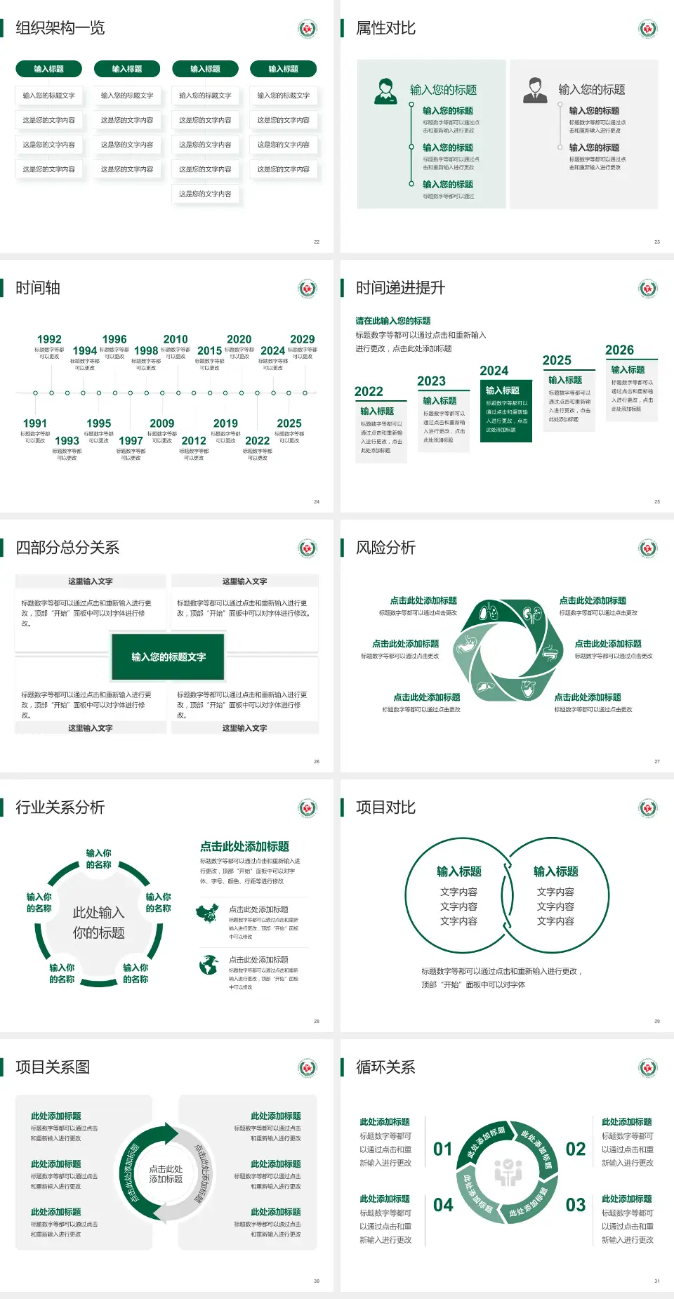 武警上海市总队医院医疗行业比赛专用PPT模板4:3格式幻灯片预览图4