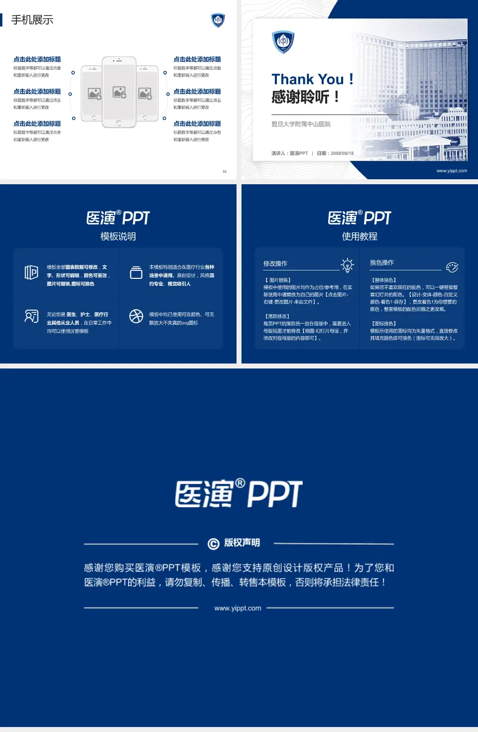 复旦大学附属中山医院医院管理报告PPT模板4:3格式幻灯片预览图7