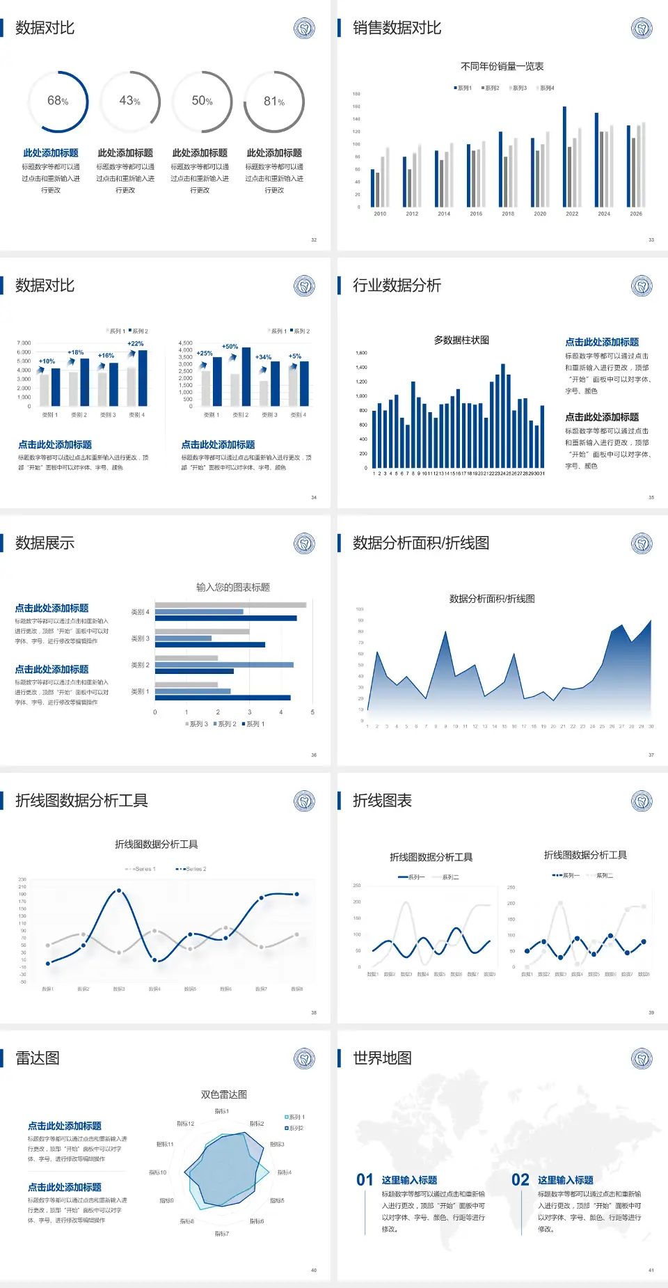 同济大学附属口腔医院会议与研讨会PPT模板4:3格式幻灯片预览图5