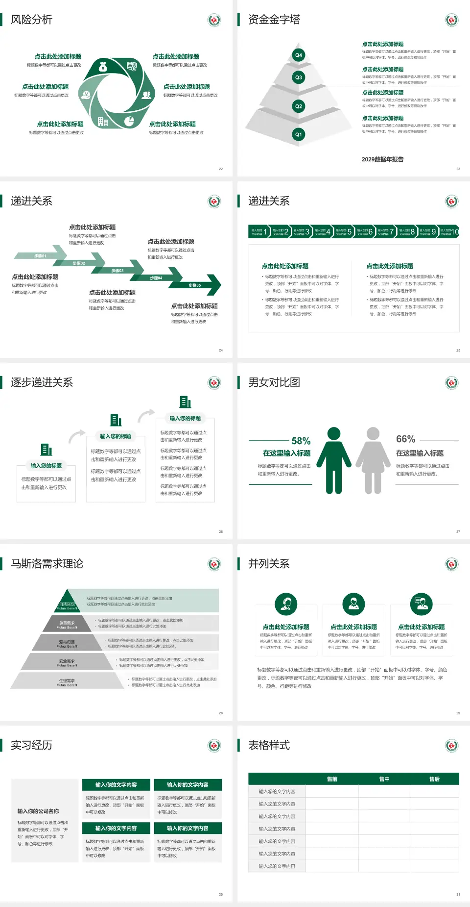武警上海市总队医院项目申请与汇报PPT模板4:3格式幻灯片预览图4