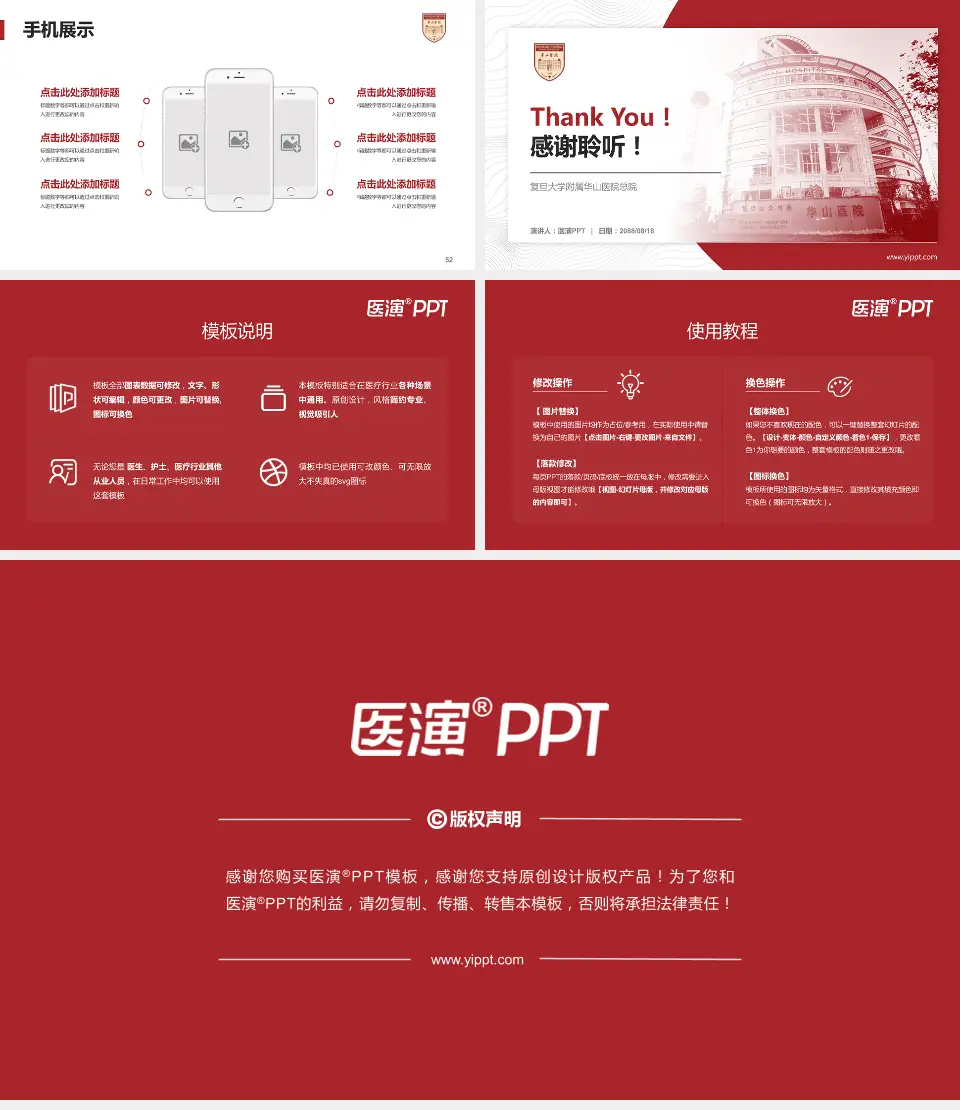 复旦大学附属华山医院总院医院管理报告PPT模板16:9格式幻灯片预览图7