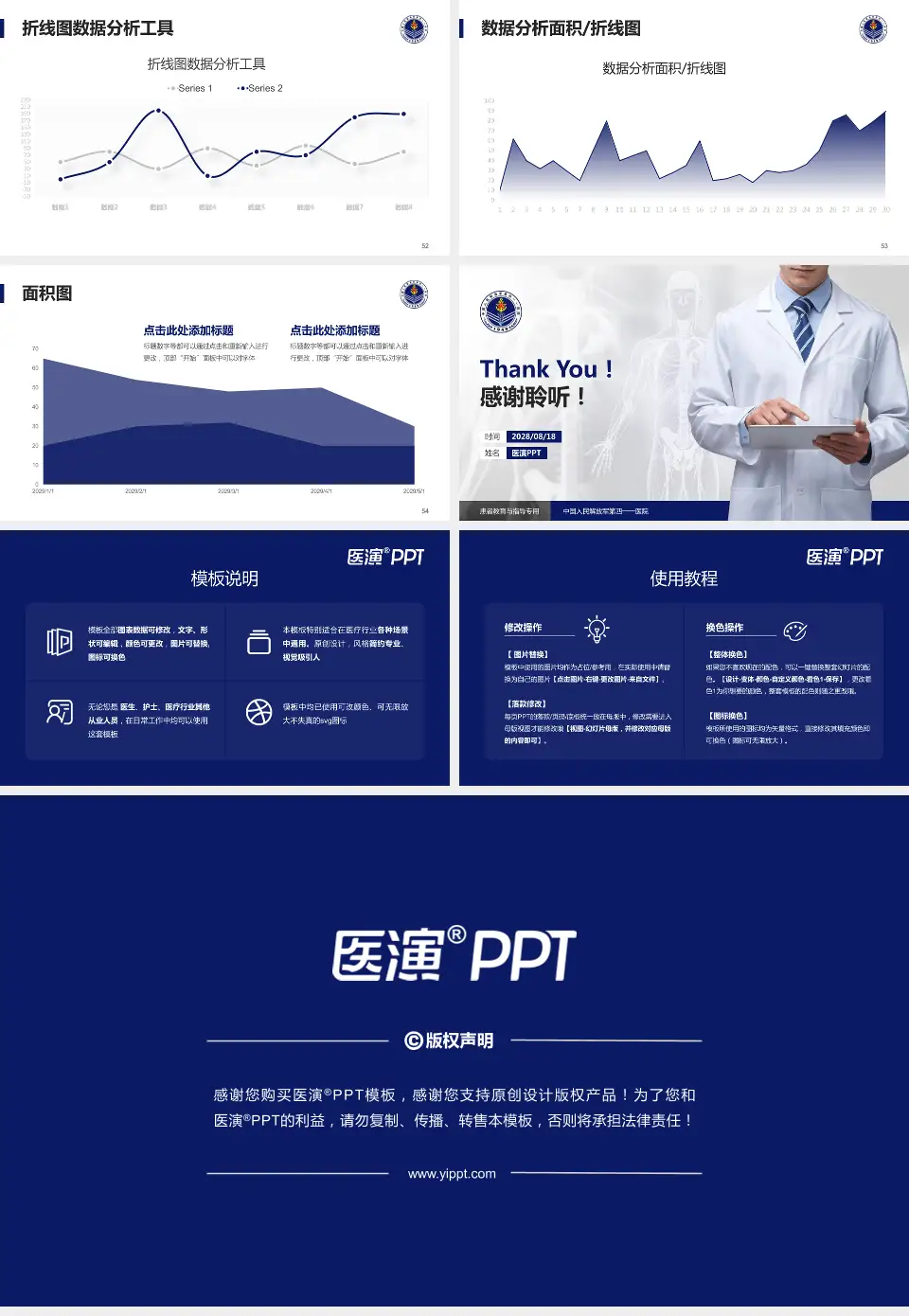 中国人民解放军第四一一医院患者教育与指导PPT模板16:9格式幻灯片预览图7