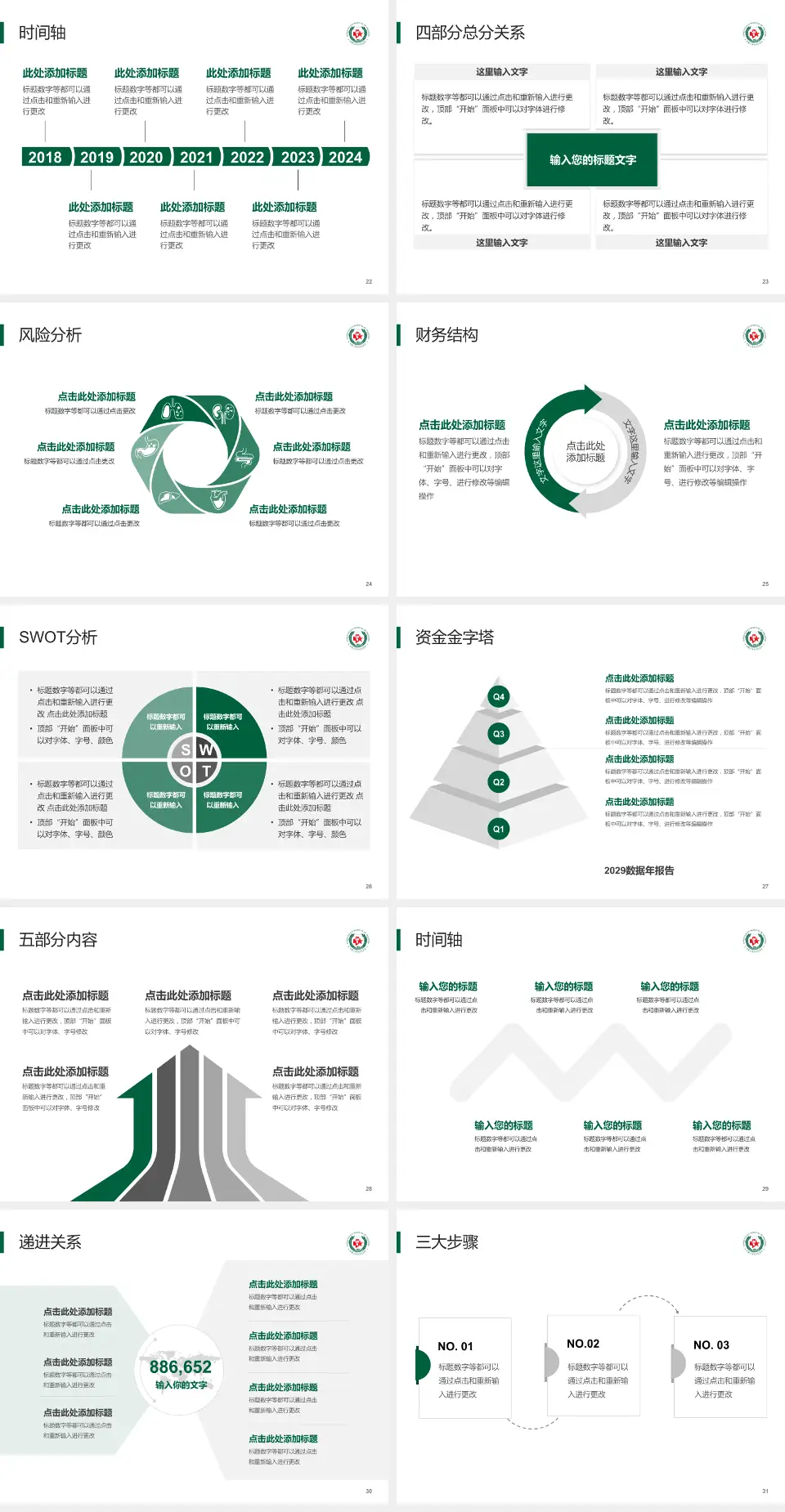 武警上海市总队医院患者教育与指导PPT模板4:3格式幻灯片预览图4