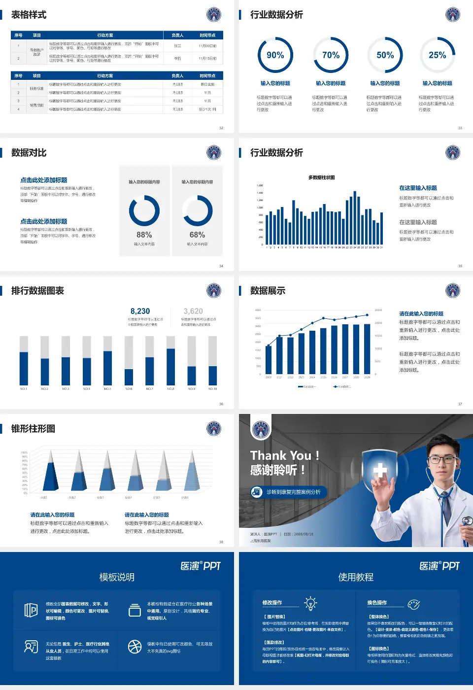 上海长海医院医疗知识普及PPT模板16:9格式幻灯片预览图5