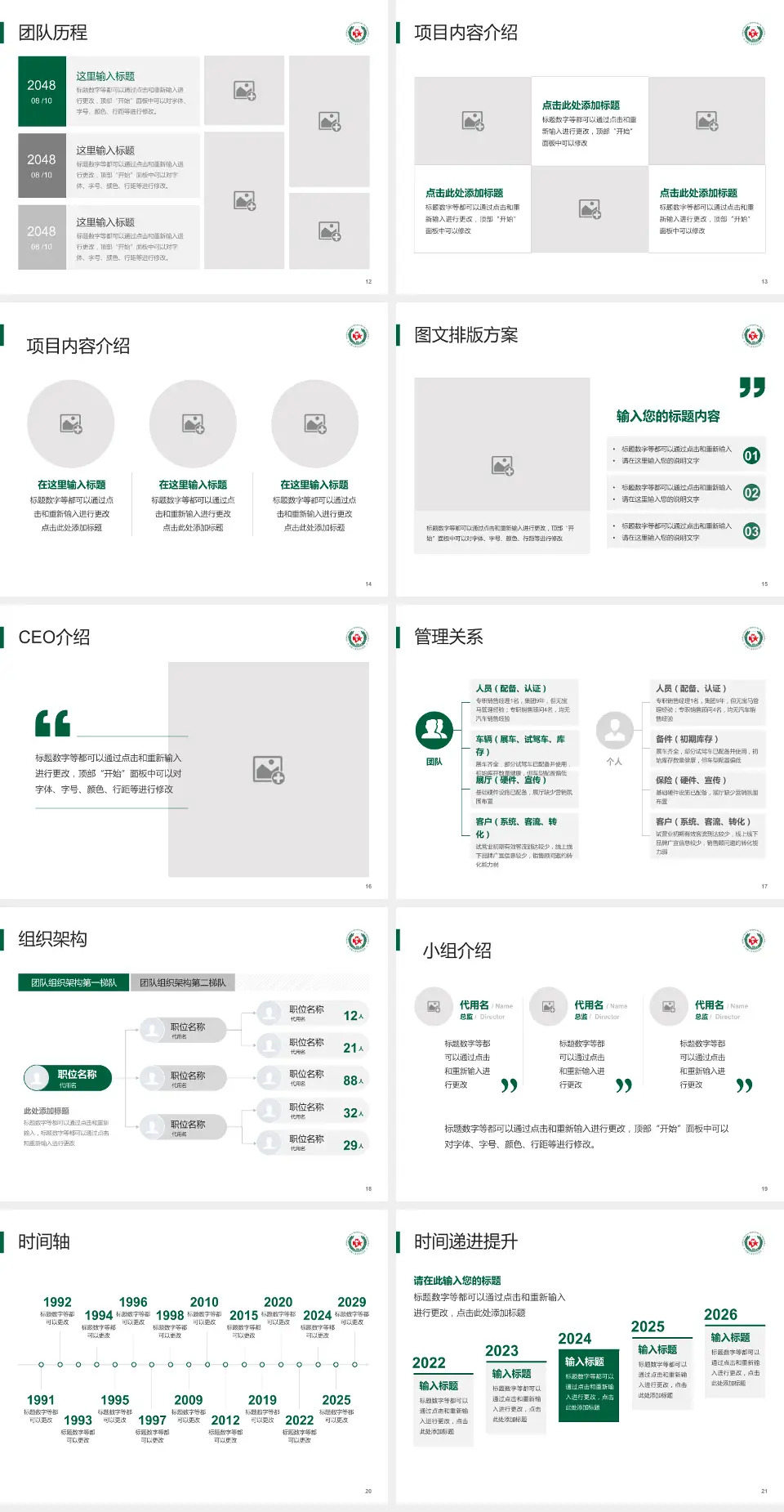 武警上海市总队医院医院管理报告PPT模板4:3格式幻灯片预览图3