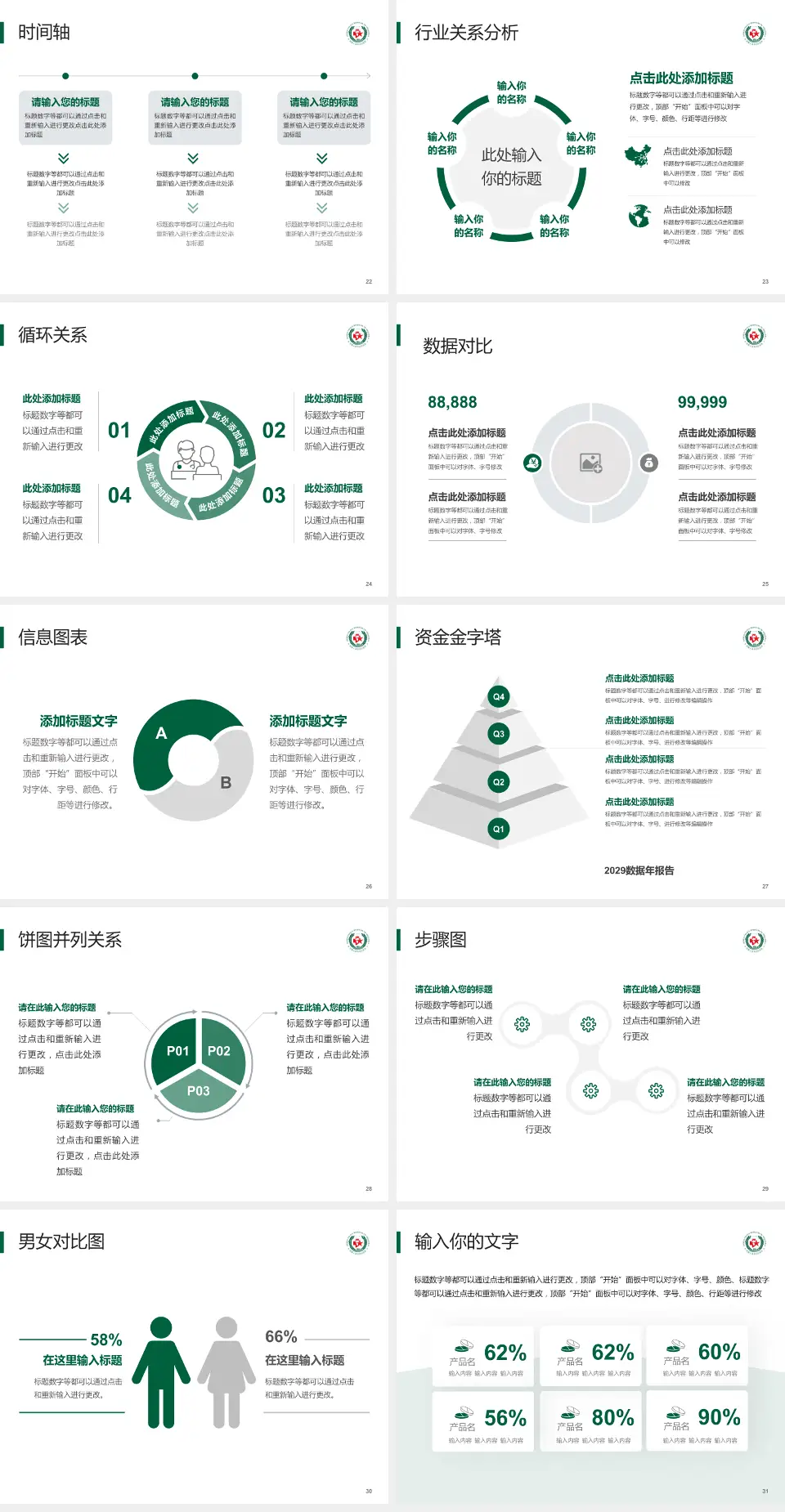 武警上海市总队医院医院管理报告PPT模板4:3格式幻灯片预览图4