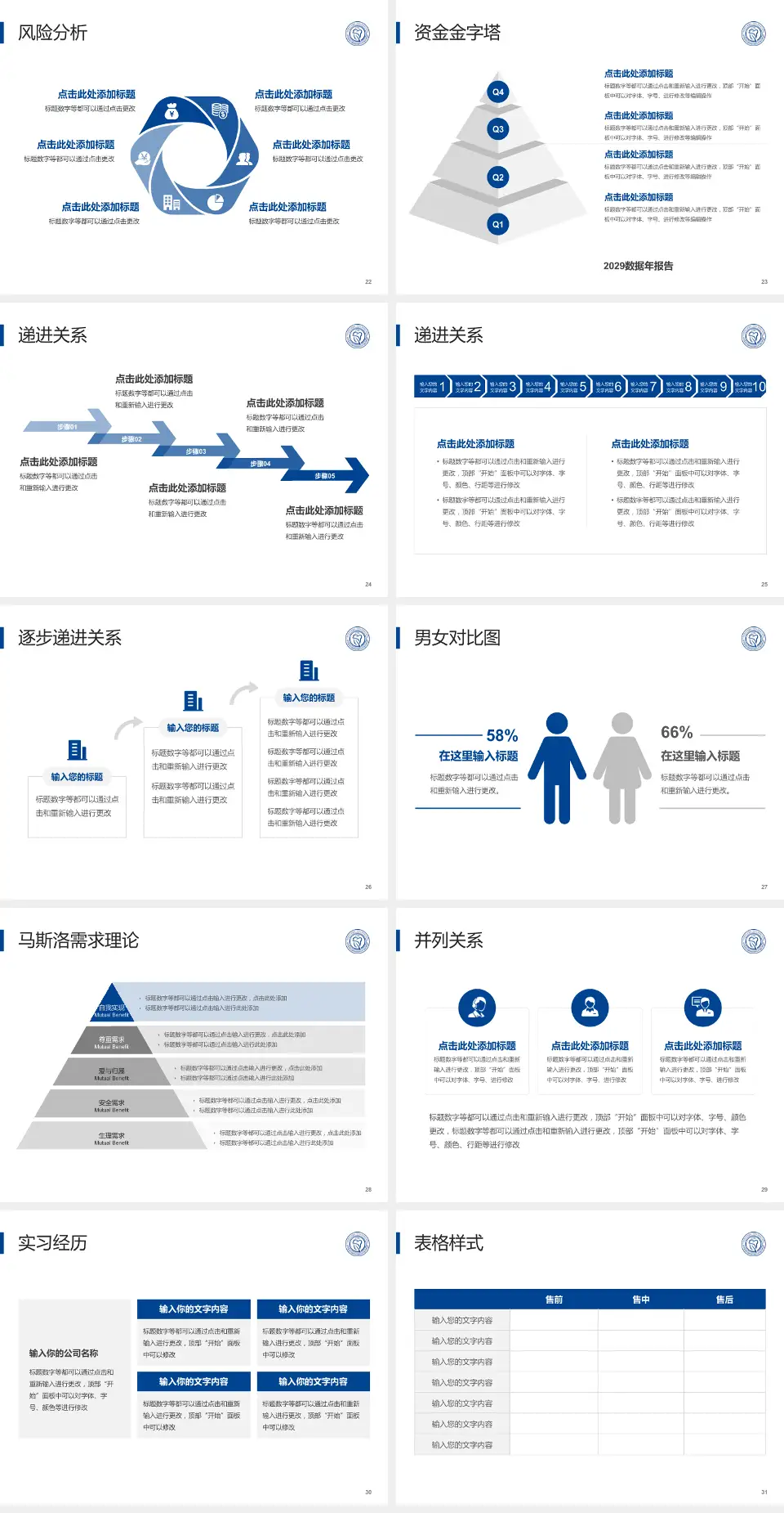 同济大学附属口腔医院项目申请与汇报PPT模板4:3格式幻灯片预览图4