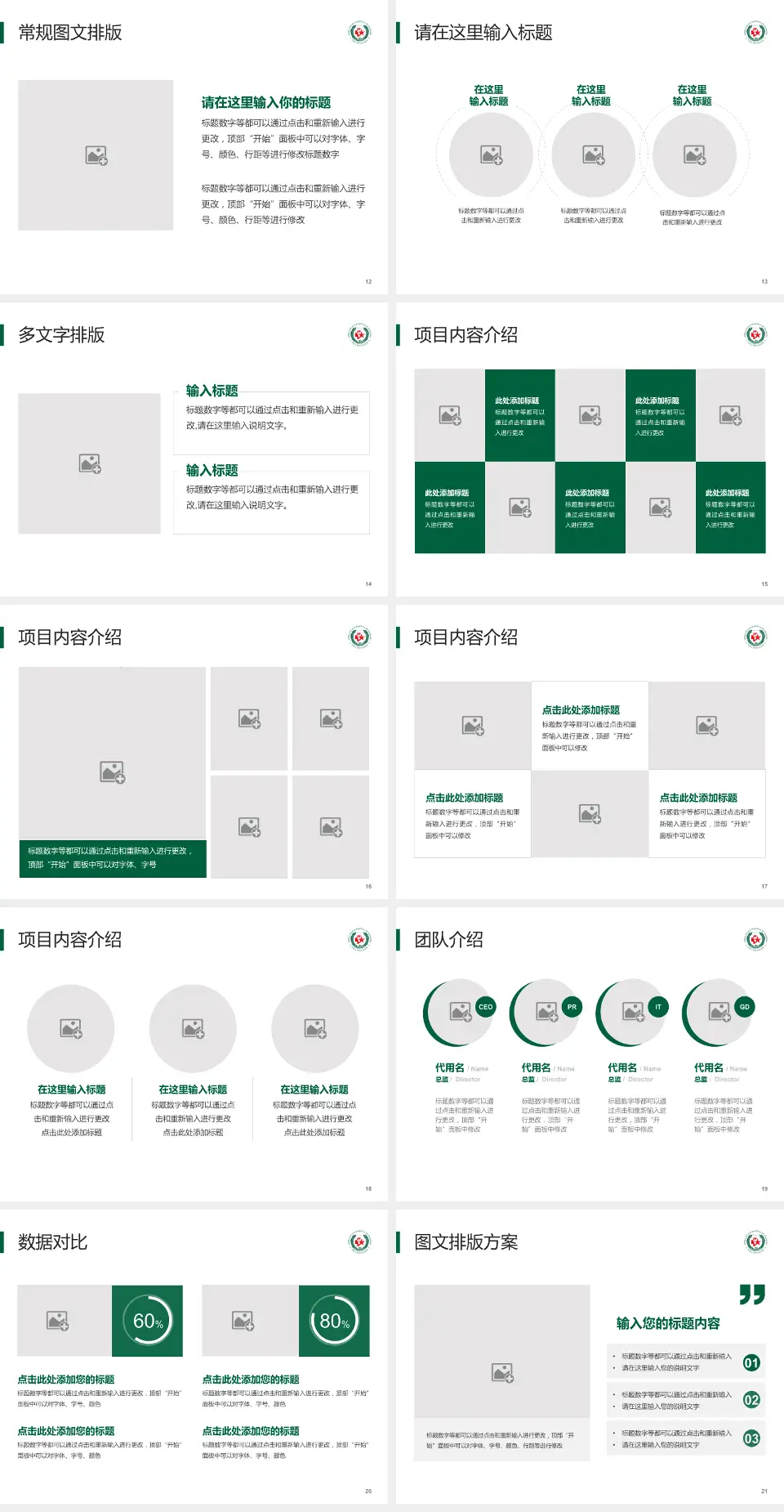 武警上海市总队医院品管圈PDCA演示专用PPT模板4:3格式幻灯片预览图3