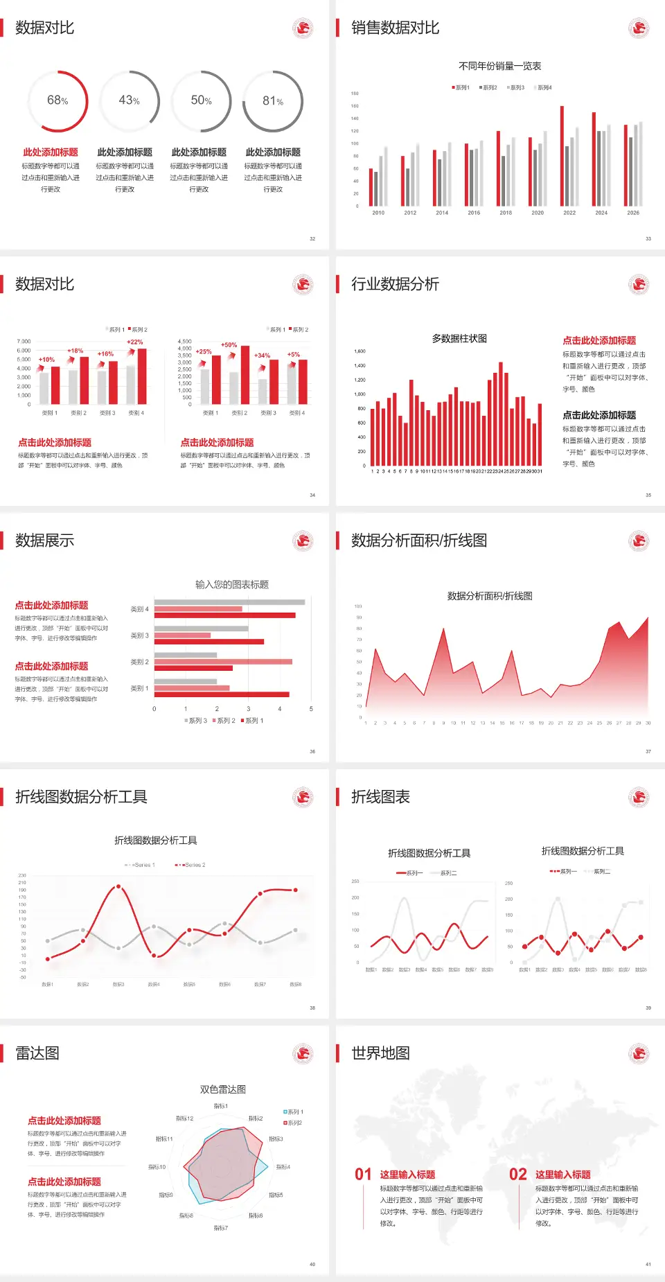 中国福利会国际和平妇幼保健院会议与研讨会PPT模板4:3格式幻灯片预览图5