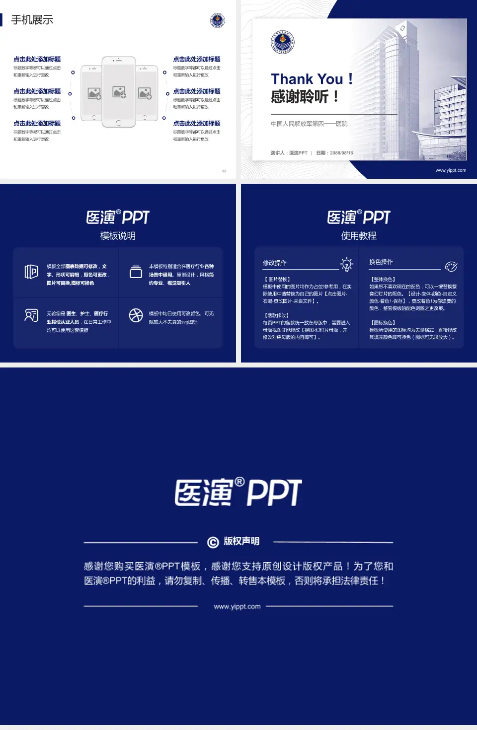 中国人民解放军第四一一医院医院管理报告PPT模板4:3格式幻灯片预览图7