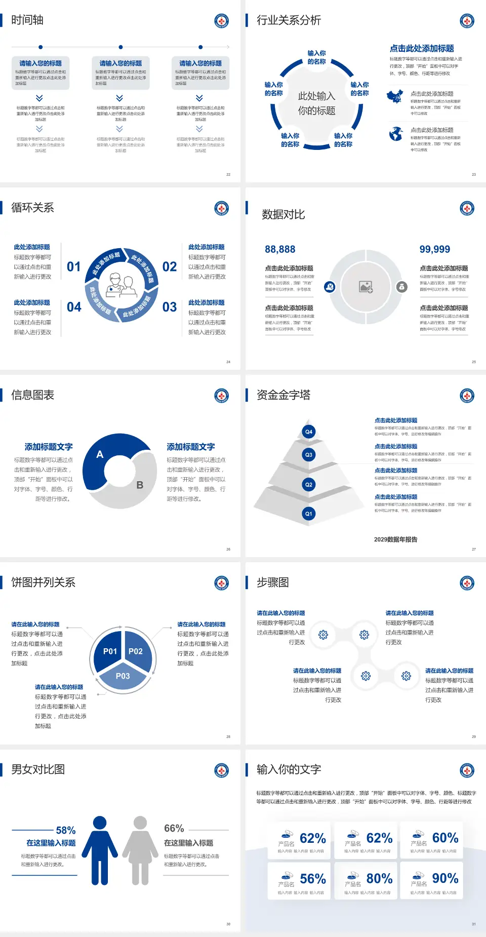 中国人民解放军海军第九〇五医院医院管理报告PPT模板4:3格式幻灯片预览图4