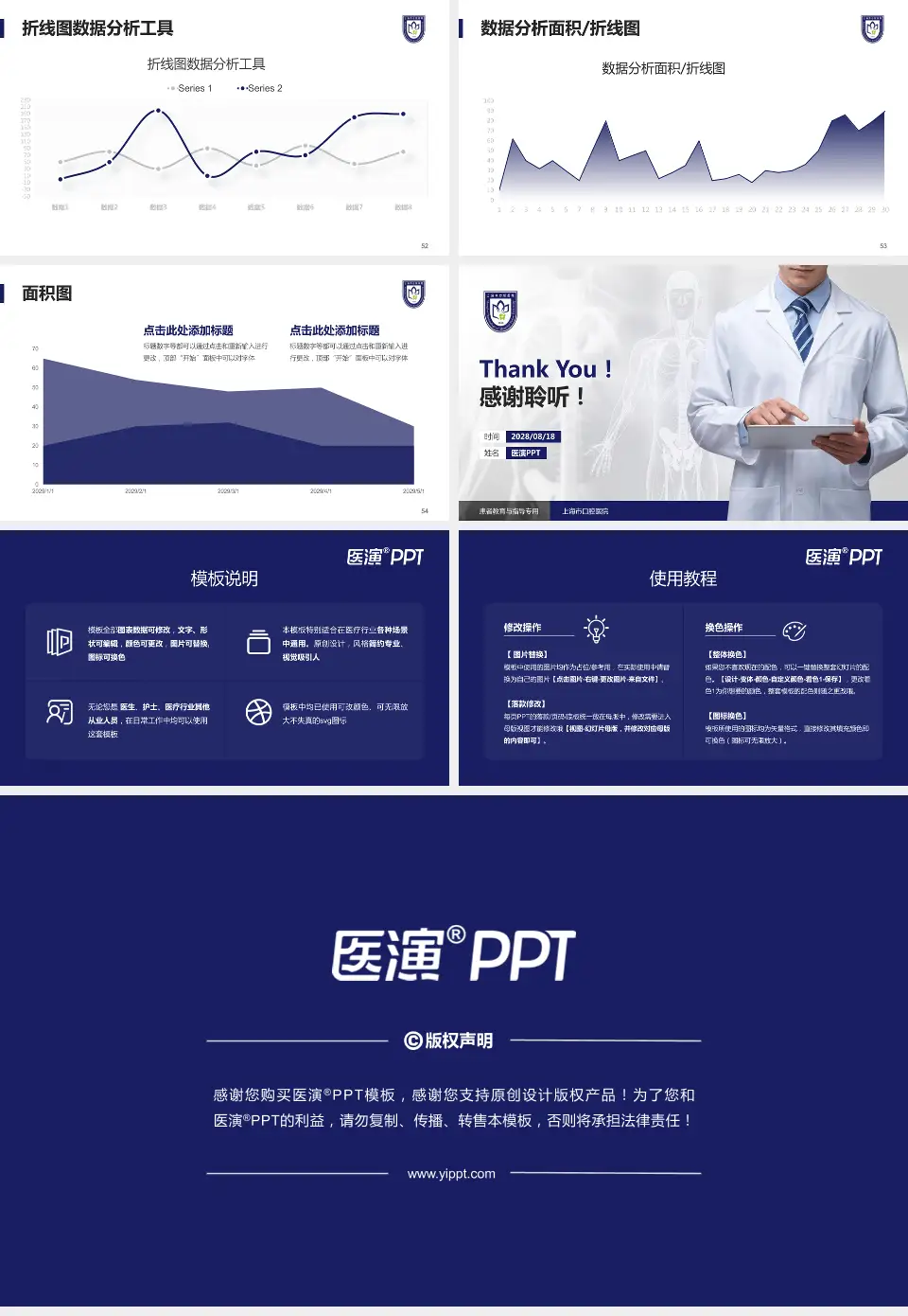 上海市口腔医院患者教育与指导PPT模板16:9格式幻灯片预览图7