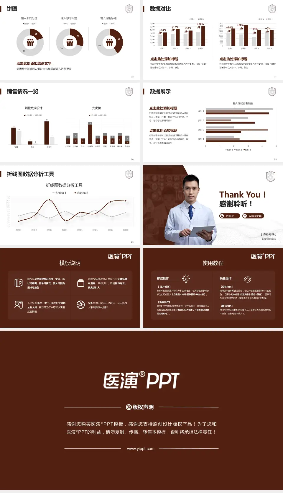 上海市肺科医院病例分享与讨论PPT模板16:9格式幻灯片预览图4