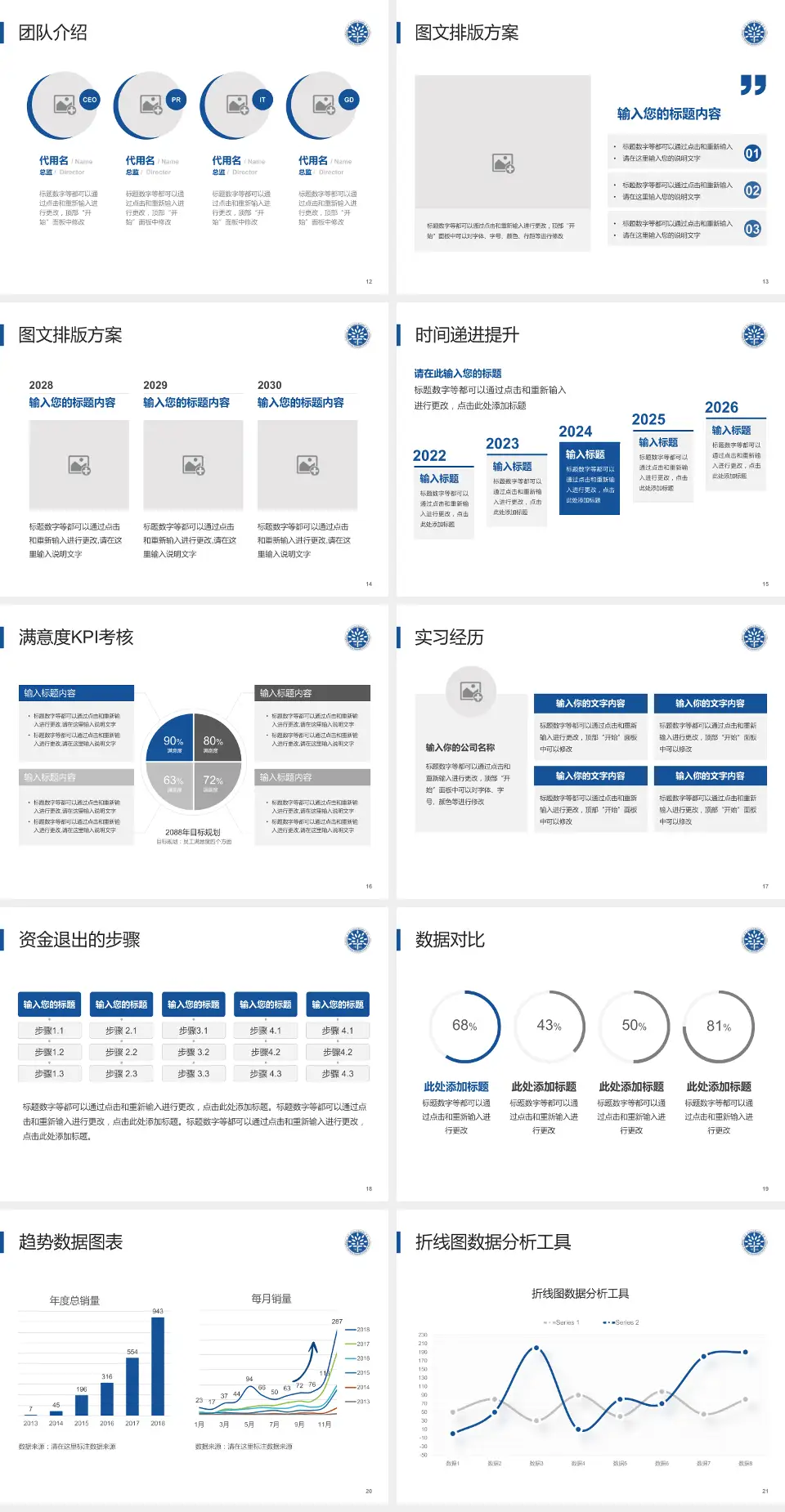 上海市同仁医院培训与教育PPT模板4:3格式幻灯片预览图3