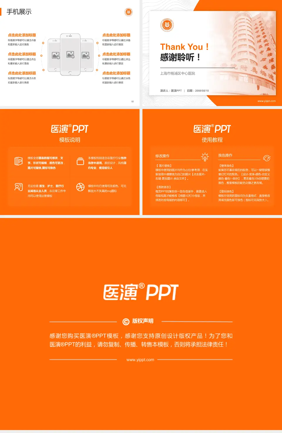 上海市杨浦区中心医院医院管理报告PPT模板4:3格式幻灯片预览图7