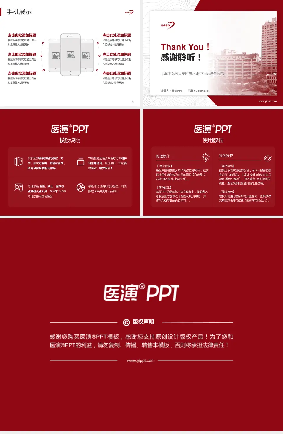 上海中医药大学附属岳阳中西医结合医院医院管理报告PPT模板4:3格式幻灯片预览图7