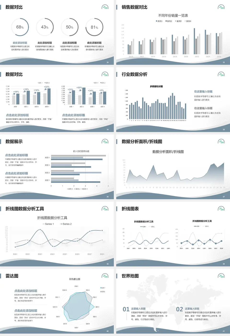 上海嘉会国际医院会议与研讨会PPT模板16:9格式幻灯片预览图5