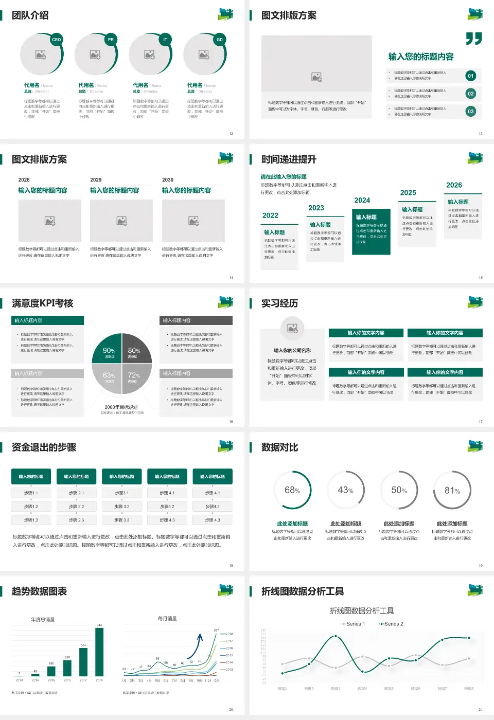 上海市浦东医院培训与教育PPT模板16:9格式幻灯片预览图3
