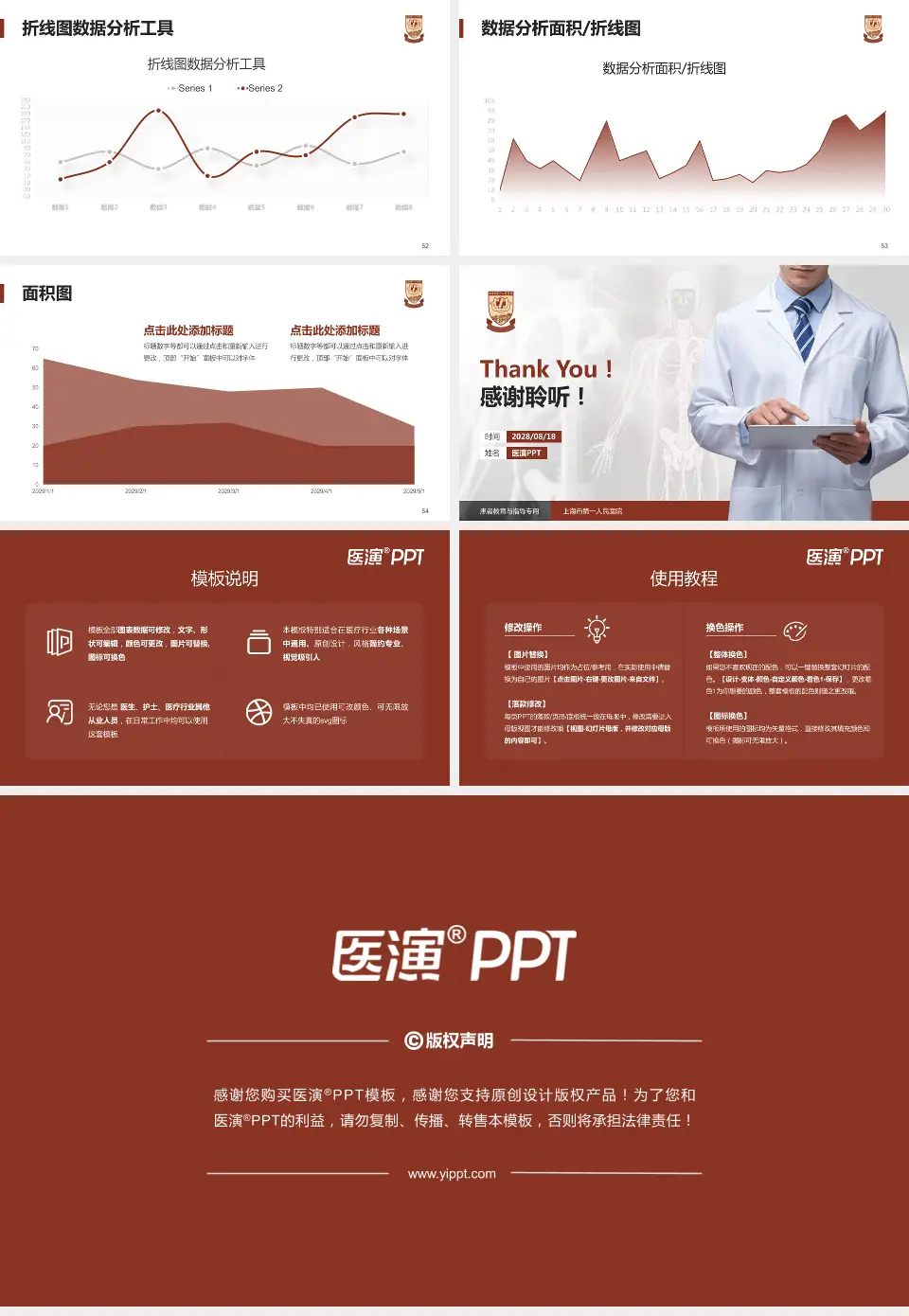 上海市第一人民医院患者教育与指导PPT模板16:9格式幻灯片预览图7