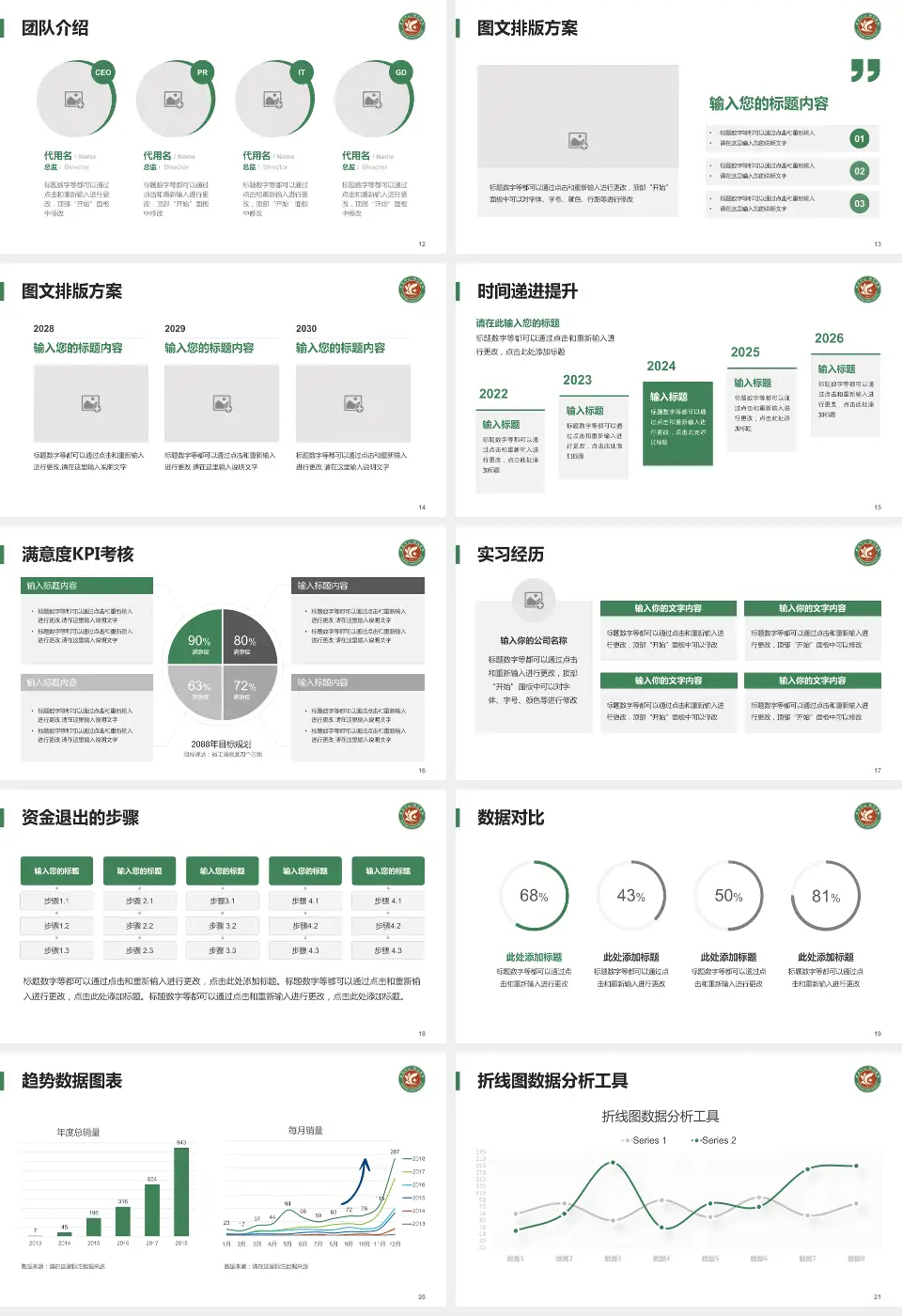 上海市徐汇区中心医院培训与教育PPT模板16:9格式幻灯片预览图3