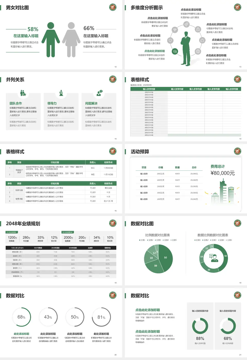 上海市徐汇区中心医院财务与预算报告PPT模板16:9格式幻灯片预览图3