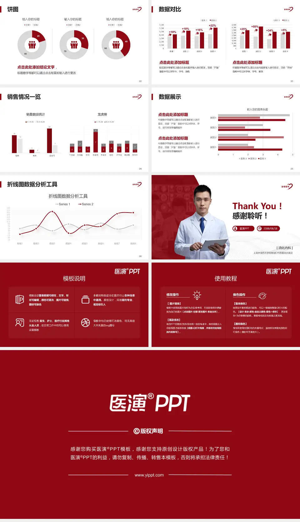 上海中医药大学附属岳阳中西医结合医院病例分享与讨论PPT模板16:9格式幻灯片预览图4