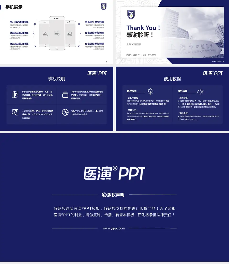 上海市口腔医院医院管理报告PPT模板16:9格式幻灯片预览图7