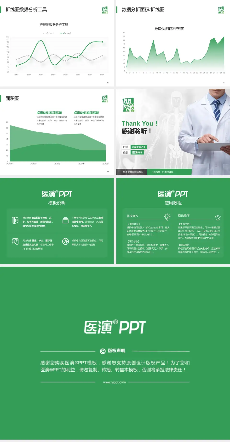 上海市第一妇婴保健院患者教育与指导PPT模板4:3格式幻灯片预览图7