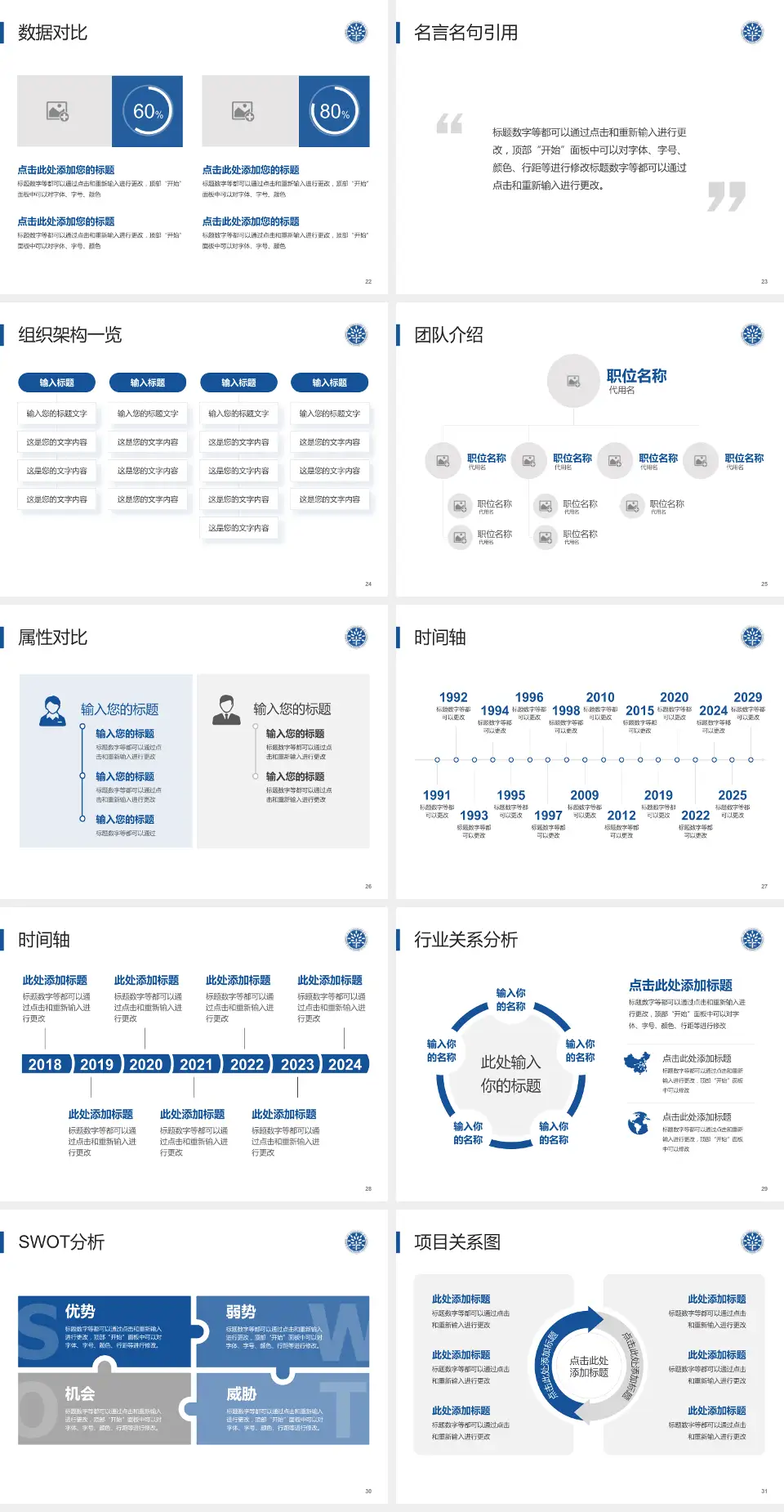 上海市同仁医院医院简介/日常通用PPT模板4:3格式幻灯片预览图4
