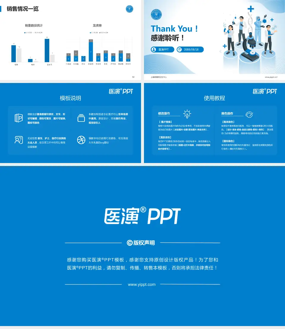 上海市精神卫生中心品管圈PDCA演示专用PPT模板16:9格式幻灯片预览图7