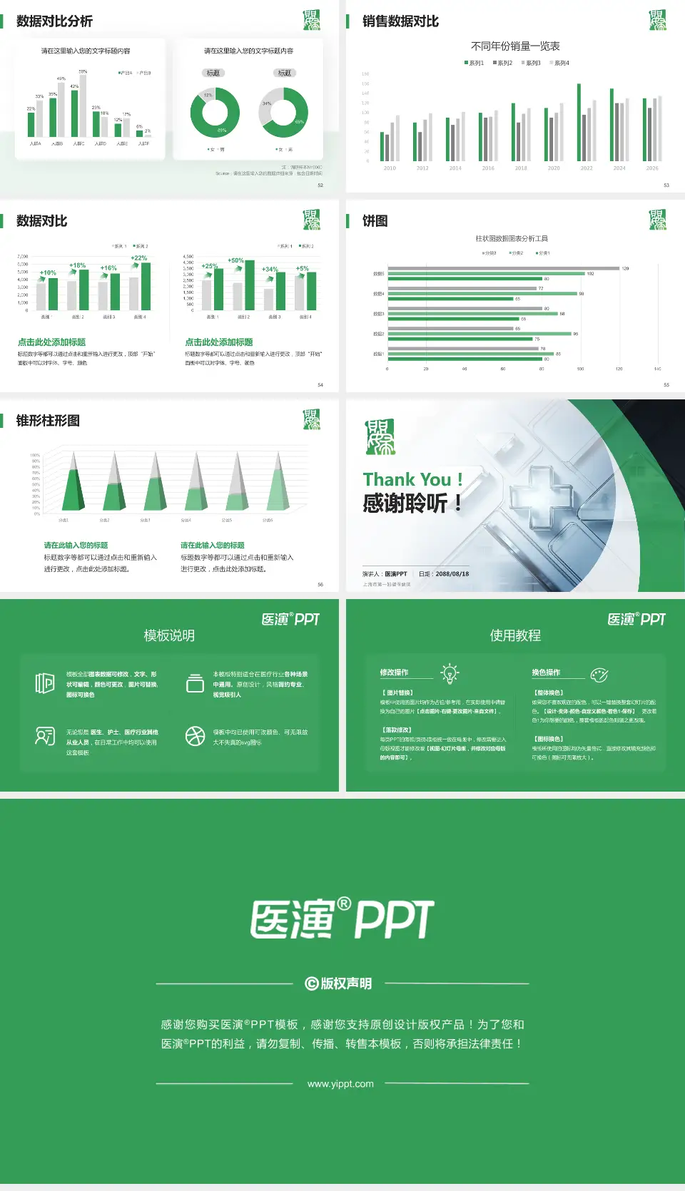 上海市第一妇婴保健院医疗行业比赛专用PPT模板16:9格式幻灯片预览图7