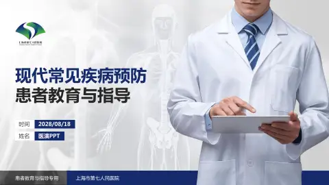 上海市第七人民医院患者教育与指导PPT模板