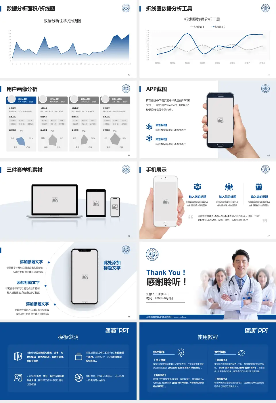 上海健康医学院附属崇明医院科室介绍与推广PPT模板16:9格式幻灯片预览图6