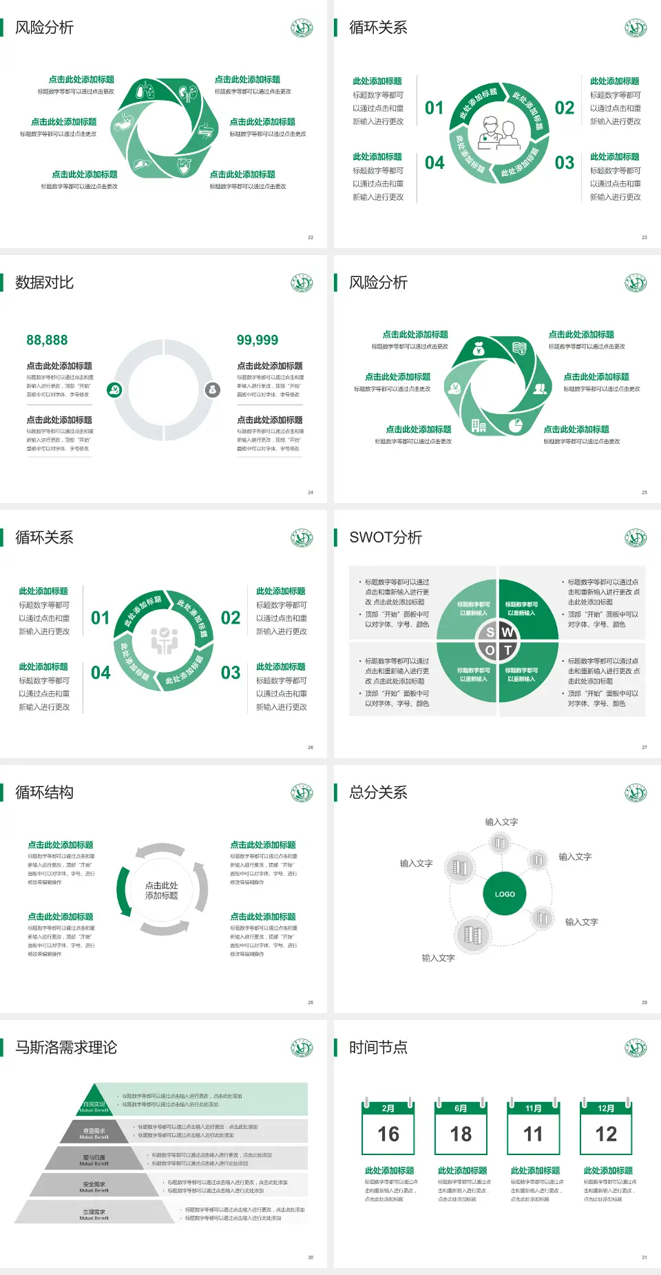 上海华东医院闵行门诊部科研成果展示PPT模板4:3格式幻灯片预览图4