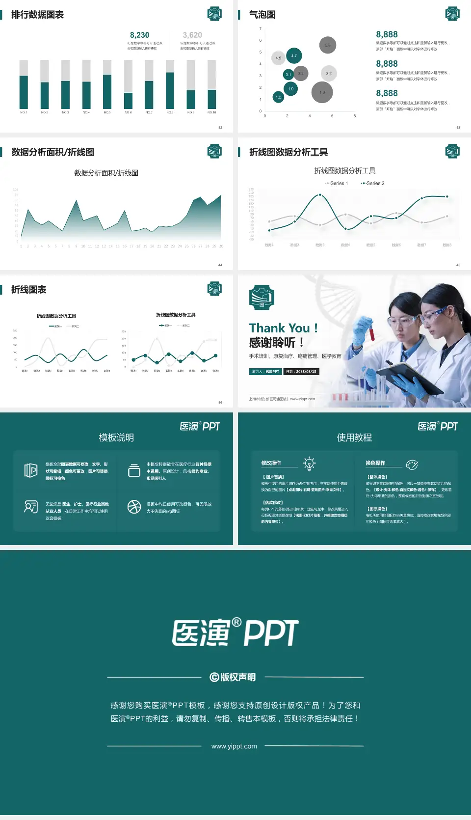上海市浦东新区周浦医院科研成果展示PPT模板16:9格式幻灯片预览图6