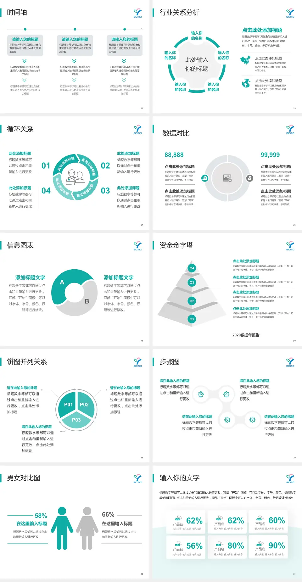 上海儿童医学中心医院管理报告PPT模板4:3格式幻灯片预览图4
