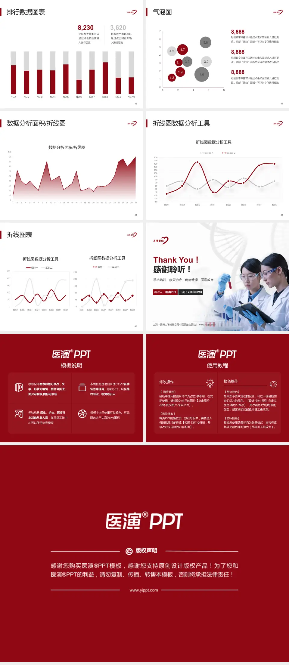 上海中医药大学附属岳阳中西医结合医院科研成果展示PPT模板4:3格式幻灯片预览图6