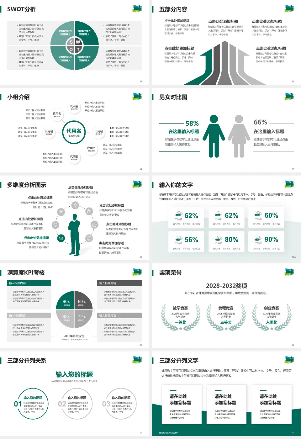 上海市浦东医院医疗行业比赛专用PPT模板16:9格式幻灯片预览图5