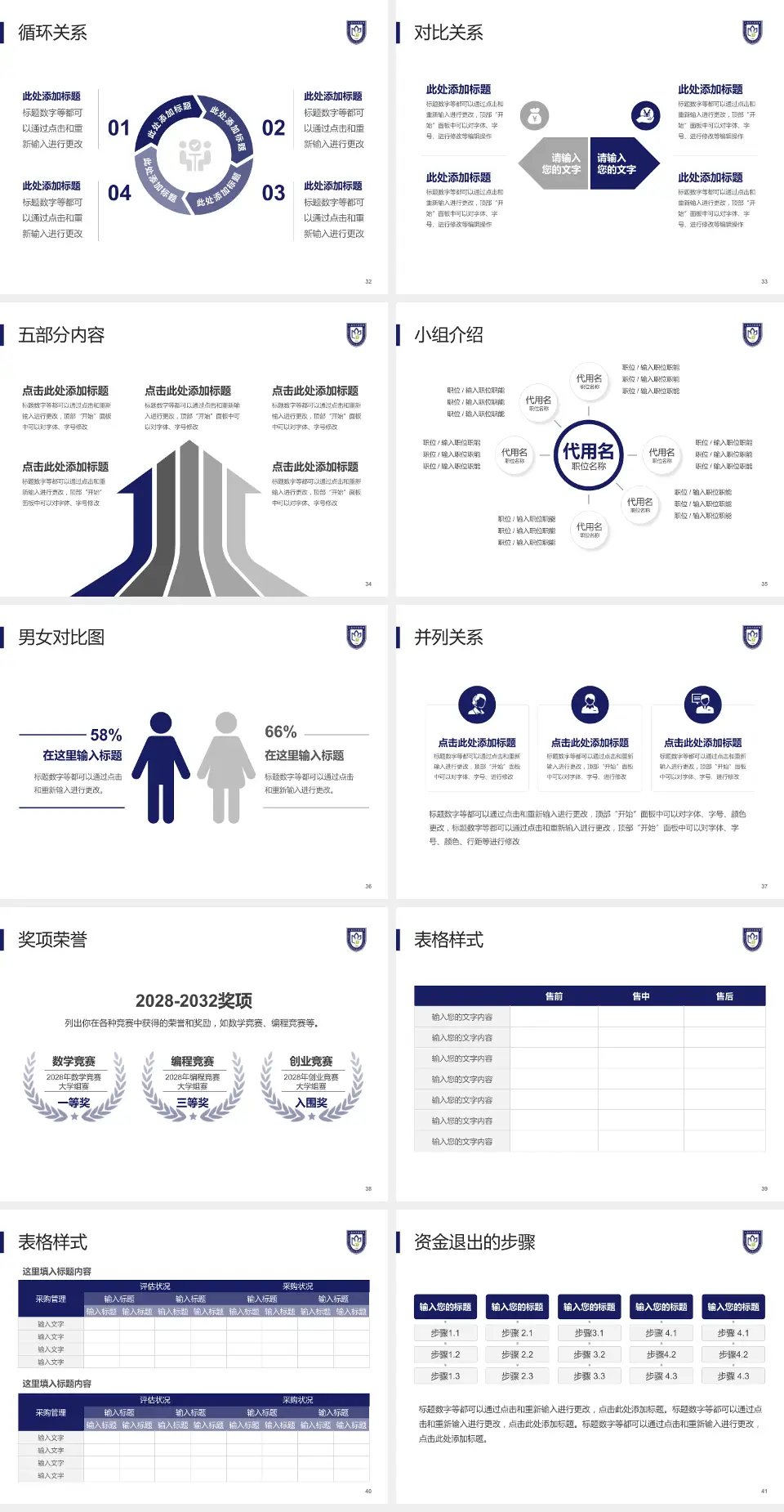 上海市口腔医院医院简介/日常通用PPT模板4:3格式幻灯片预览图5