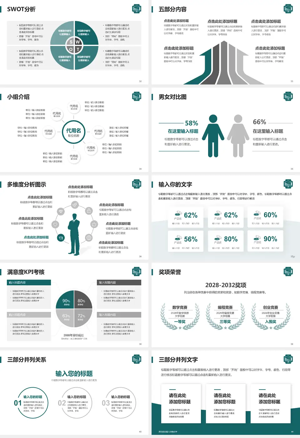 上海市浦东新区周浦医院医疗行业比赛专用PPT模板16:9格式幻灯片预览图5
