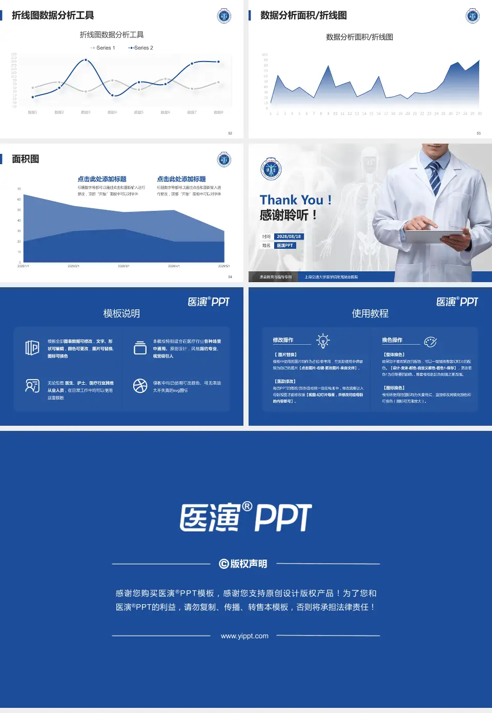 上海交通大学医学院附属瑞金医院患者教育与指导PPT模板16:9格式幻灯片预览图7