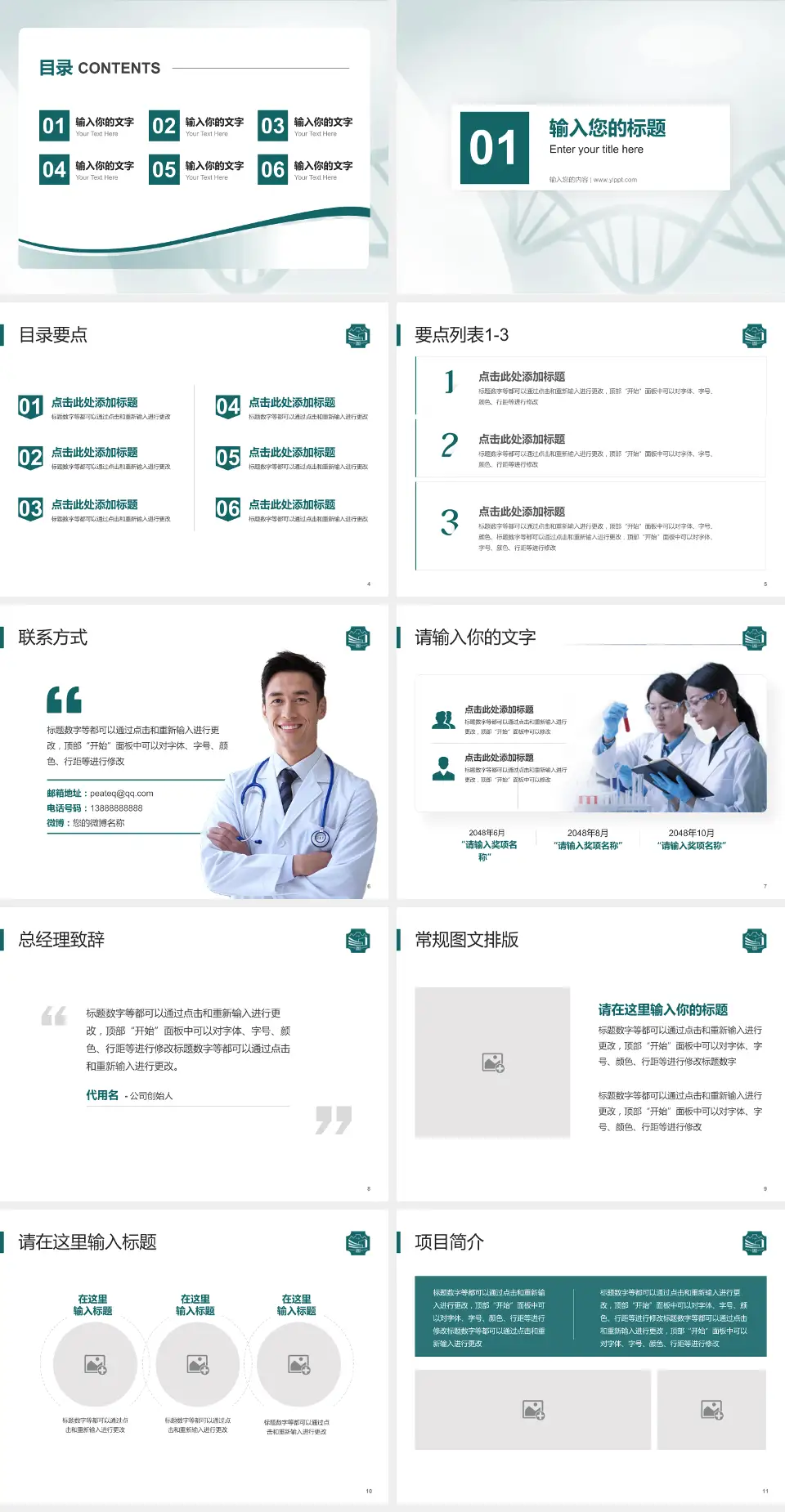 上海市浦东新区周浦医院项目申请与汇报PPT模板4:3格式幻灯片预览图2